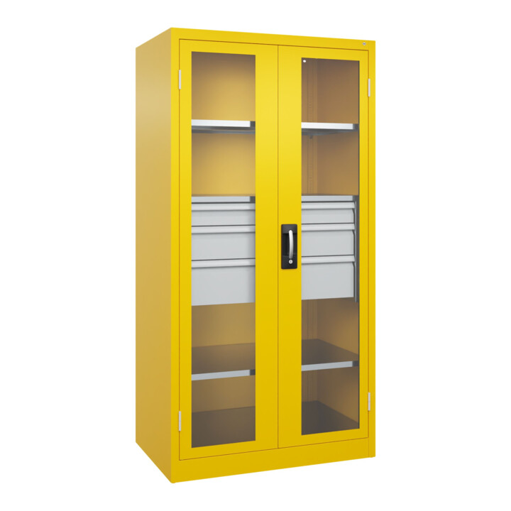 C+P Schwerlastschrank Acurado Pro 1950 x 1000 x 600 mm mit Schubladen