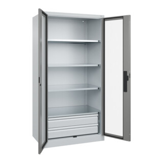 C+P Schwerlastschrank Acurado Pro 1950 x 1000 x 600 mm mit Schubladen
