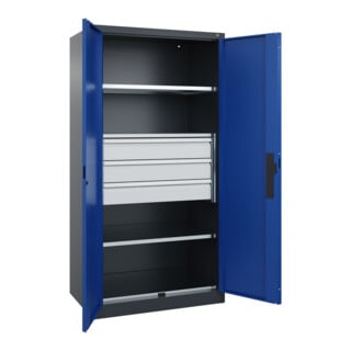 C+P Schwerlastschrank Acurado Pro 1950 x 1000 x 600mm 7016/5010
