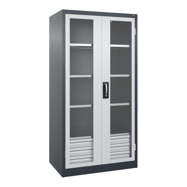 C+P Schwerlastschrank Acurado Pro 1950 x 1000 x 600mm 7016/7035