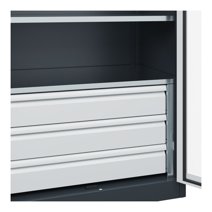 C+P Schwerlastschrank Acurado Pro 1950 x 1000 x 600mm 7016/7035