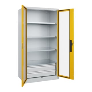 C+P Schwerlastschrank Acurado Pro 1950 x 1000 x 600mm 7035/1004