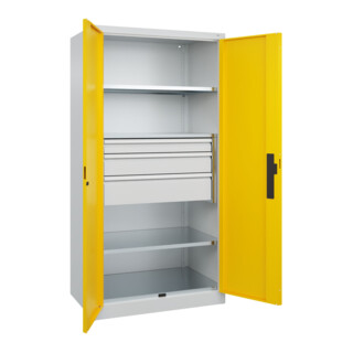 C+P Schwerlastschrank Acurado Pro 1950 x 1000 x 600mm 7035/1023
