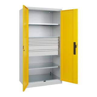 C+P Schwerlastschrank Acurado Pro 1950 x 1000 x 600mm 7035/1023