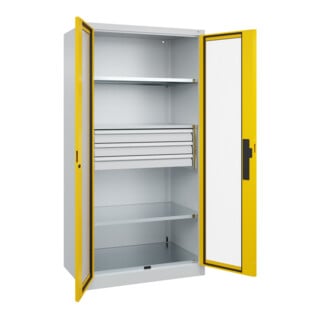 C+P Schwerlastschrank Acurado Pro 1950 x 1000 x 600mm 7035/1023