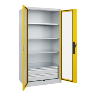 C+P Schwerlastschrank Acurado Pro 1950 x 1000 x 600mm 7035/1023