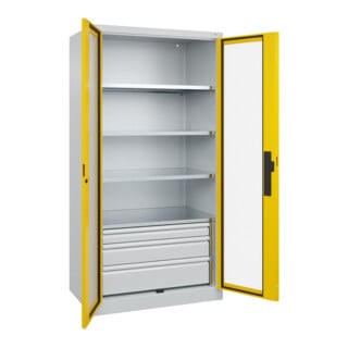 C+P Schwerlastschrank Acurado Pro 1950 x 1000 x 600mm 7035/1023