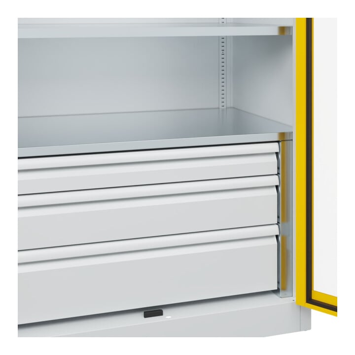 C+P Schwerlastschrank Acurado Pro 1950 x 1000 x 600mm 7035/1023