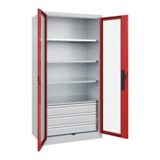 C+P Schwerlastschrank Acurado Pro 1950 x 1000 x 600mm 7035/3000