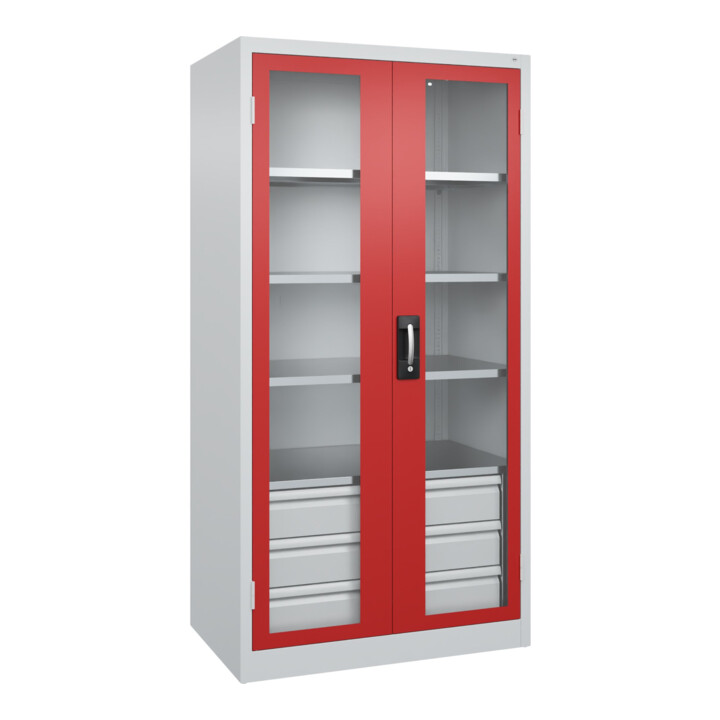 C+P Schwerlastschrank Acurado Pro 1950 x 1000 x 600mm 7035/3000