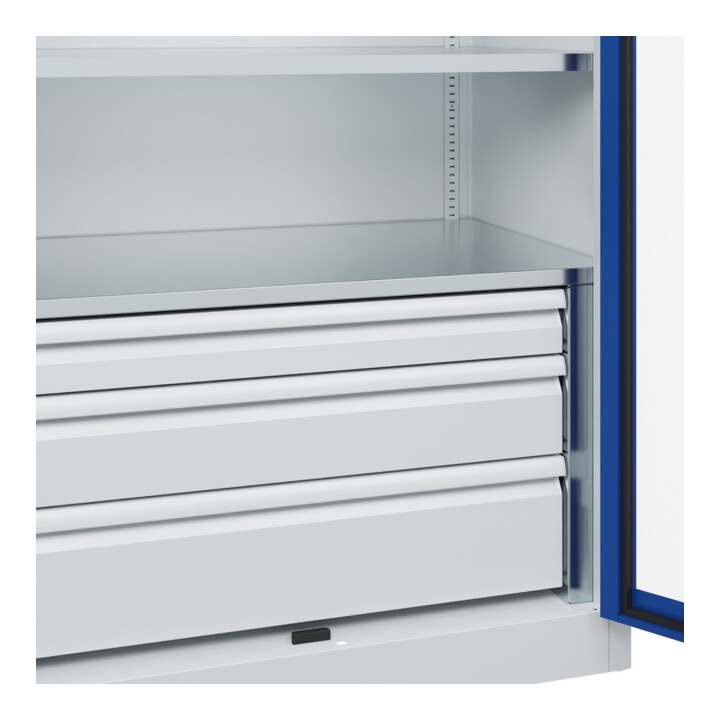 C+P Schwerlastschrank Acurado Pro 1950 x 1000 x 600mm 7035/5010