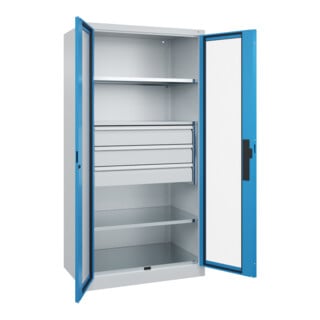 C+P Schwerlastschrank Acurado Pro 1950 x 1000 x 600mm 7035/5012