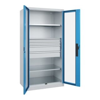 C+P Schwerlastschrank Acurado Pro 1950 x 1000 x 600mm 7035/5012