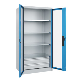 C+P Schwerlastschrank Acurado Pro 1950 x 1000 x 600mm 7035/5012