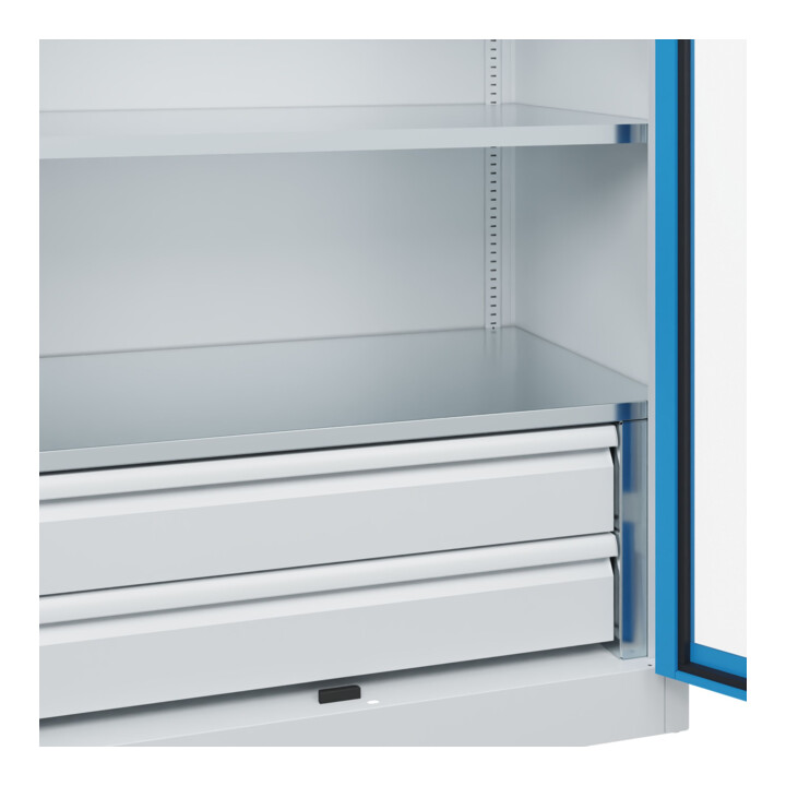 C+P Schwerlastschrank Acurado Pro 1950 x 1000 x 600mm 7035/5012