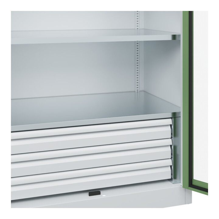 C+P Schwerlastschrank Acurado Pro 1950 x 1000 x 600mm 7035/6011