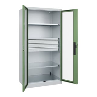 C+P Schwerlastschrank Acurado Pro 1950 x 1000 x 600mm 7035/6011