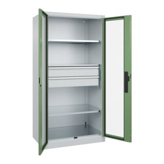 C+P Schwerlastschrank Acurado Pro 1950 x 1000 x 600mm 7035/6011