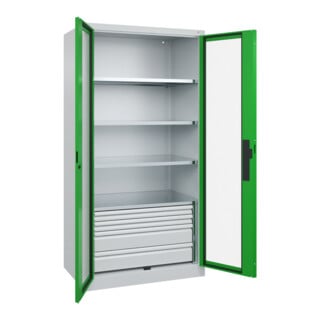 C+P Schwerlastschrank Acurado Pro 1950 x 1000 x 600mm 7035/6037