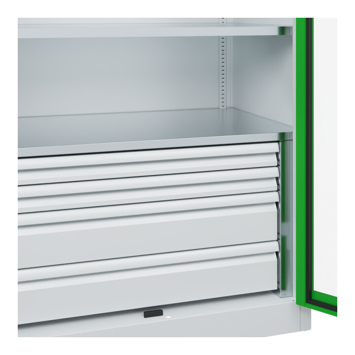 C+P Schwerlastschrank Acurado Pro 1950 x 1000 x 600mm 7035/6037