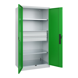C+P Schwerlastschrank Acurado Pro 1950 x 1000 x 600mm 7035/6037