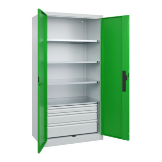 C+P Schwerlastschrank Acurado Pro 1950 x 1000 x 600mm 7035/6037