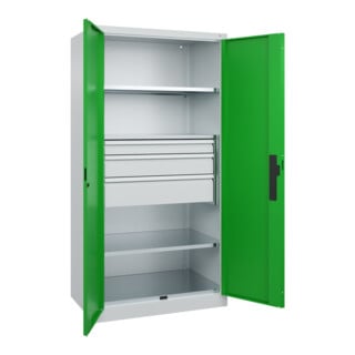 C+P Schwerlastschrank Acurado Pro 1950 x 1000 x 600mm 7035/6037