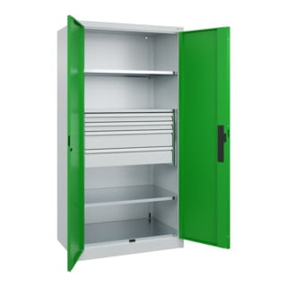 C+P Schwerlastschrank Acurado Pro 1950 x 1000 x 600mm 7035/6037