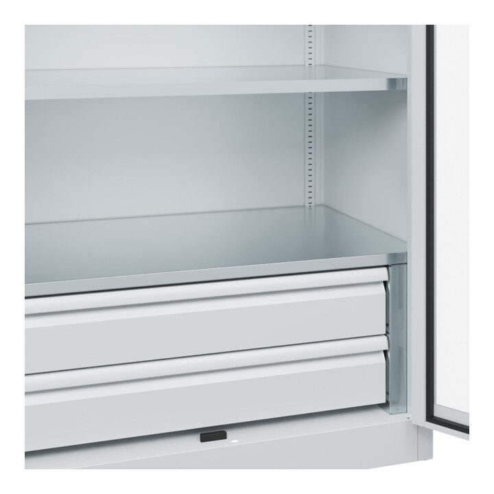 C+P Schwerlastschrank Acurado Pro 1950 x 1000 x 600mm 7035/7035