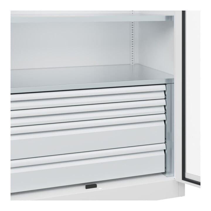 C+P Schwerlastschrank Acurado Pro 1950 x 1000 x 600mm 9016/9016
