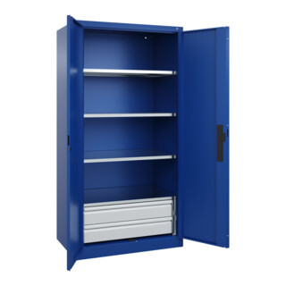 C+P Schwerlastschrank Acurado Pro 1950 x 1000 x 600mm blau