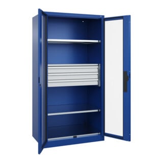 C+P Schwerlastschrank Acurado Pro 1950 x 1000 x 600mm blau