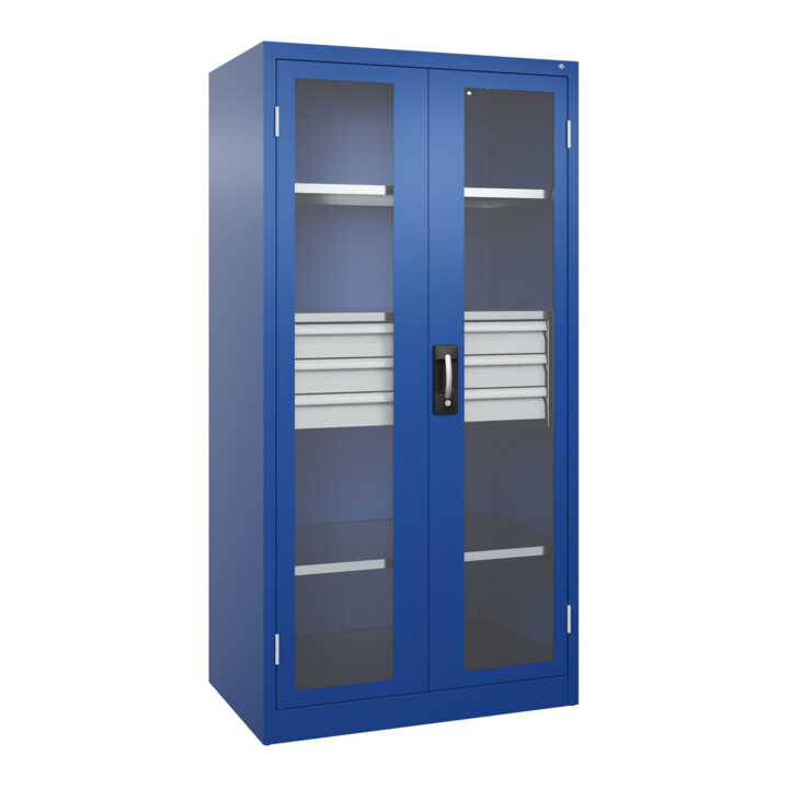 C+P Schwerlastschrank Acurado Pro 1950 x 1000 x 600mm blau