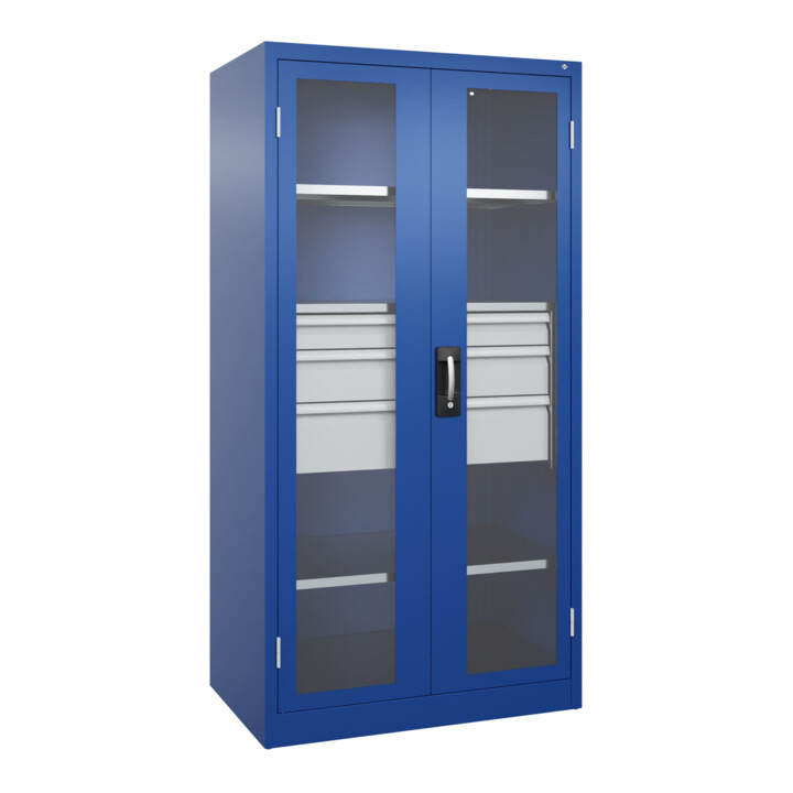 C+P Schwerlastschrank Acurado Pro 1950 x 1000 x 600mm blau