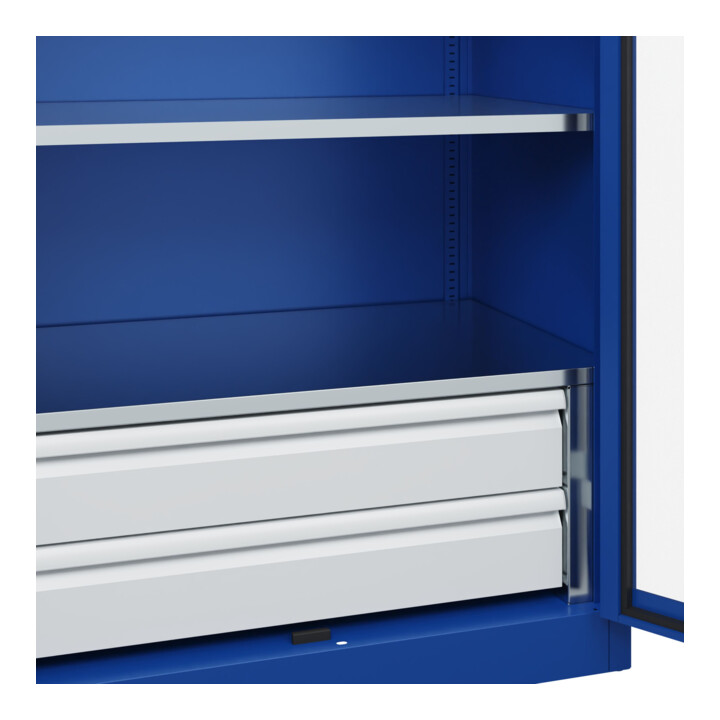 C+P Schwerlastschrank Acurado Pro 1950 x 1000 x 600mm blau