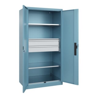 C+P Schwerlastschrank Acurado Pro 1950 x 1000 x 600mm mit Schubladen