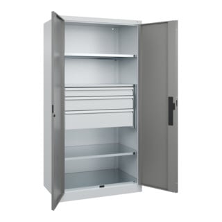C+P Schwerlastschrank Acurado Pro 1950 x 1000 x 600mm mit Schubladen