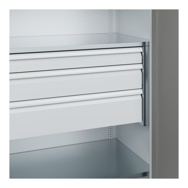 C+P Schwerlastschrank Acurado Pro 1950 x 1000 x 600mm mit Schubladen