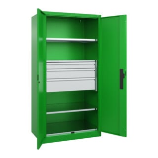 C+P Schwerlastschrank Acurado Pro 1950 x 1000 x 600mm mit Schubladen