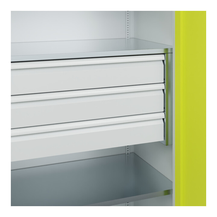 C+P Schwerlastschrank Acurado Pro 1950 x 1000 x 600mm mit Schubladen