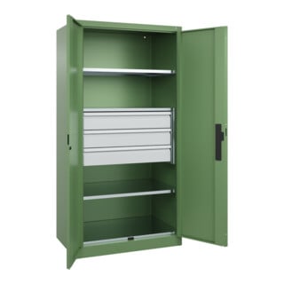C+P Schwerlastschrank Acurado Pro 1950 x 1000 x 600mm mit Schubladen