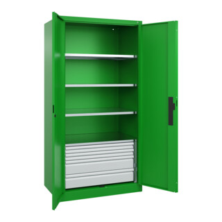 C+P Schwerlastschrank Acurado Pro 1950 x 1000 x 600mm mit Schubladen