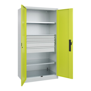C+P Schwerlastschrank Acurado Pro 1950 x 1000 x 600mm mit Schubladen