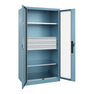 C+P Schwerlastschrank Acurado Pro 1950 x 1000 x 600mm mit Schubladen