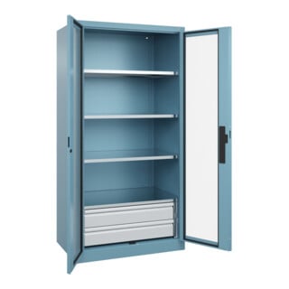 C+P Schwerlastschrank Acurado Pro 1950 x 1000 x 600mm mit Schubladen