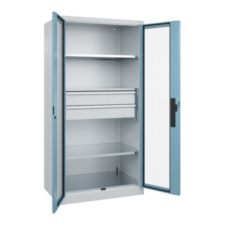 C+P Schwerlastschrank Acurado Pro 1950 x 1000 x 600mm mit Schubladen