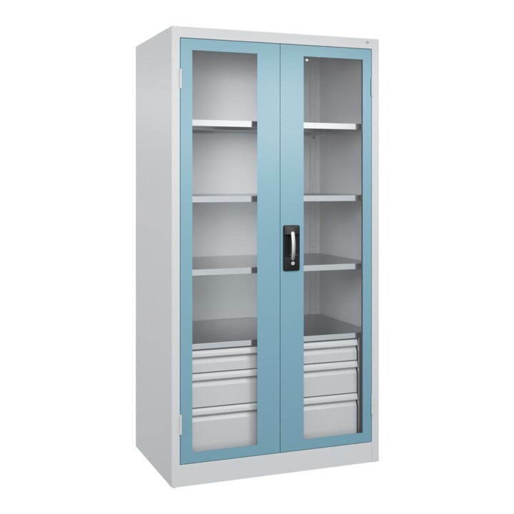 C+P Schwerlastschrank Acurado Pro 1950 x 1000 x 600mm mit Schubladen