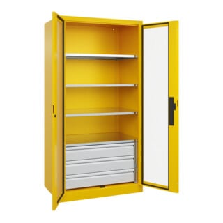 C+P Schwerlastschrank Acurado Pro 1950 x 1000 x 600mm mit Schubladen