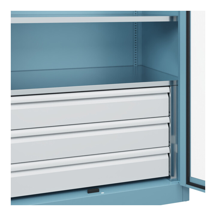 C+P Schwerlastschrank Acurado Pro 1950 x 1000 x 600mm mit Schubladen
