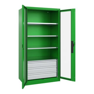 C+P Schwerlastschrank Acurado Pro 1950 x 1000 x 600mm mit Schubladen